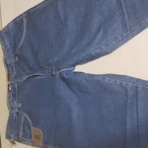 Wrangler Riggs Workgear 5 pocket Relaxed Fit Room 2 Move sz. 40x30 Blue Jeans